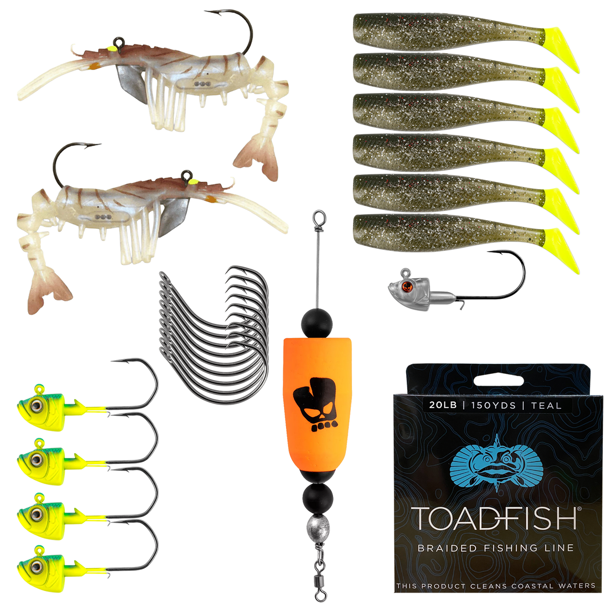 Inshore Bundle - Lures, Baits & Hooks - Toadfish - 